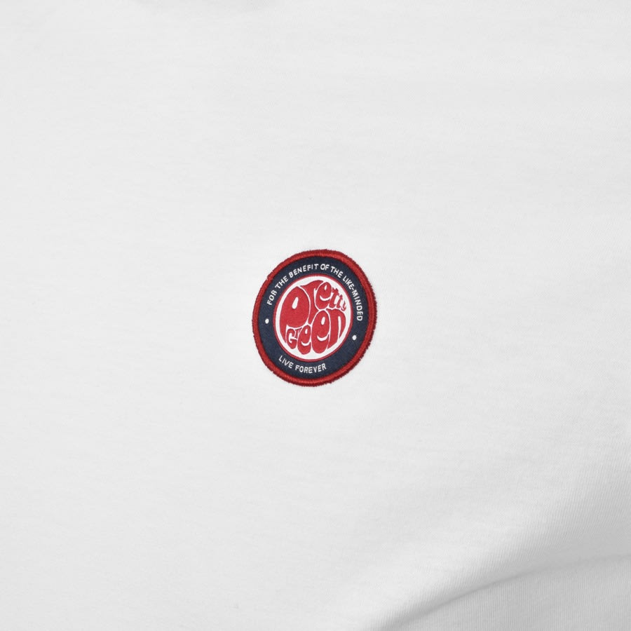 Alternative Image for ProductPretty Green Like Minded Crew Neck T Shirt White3